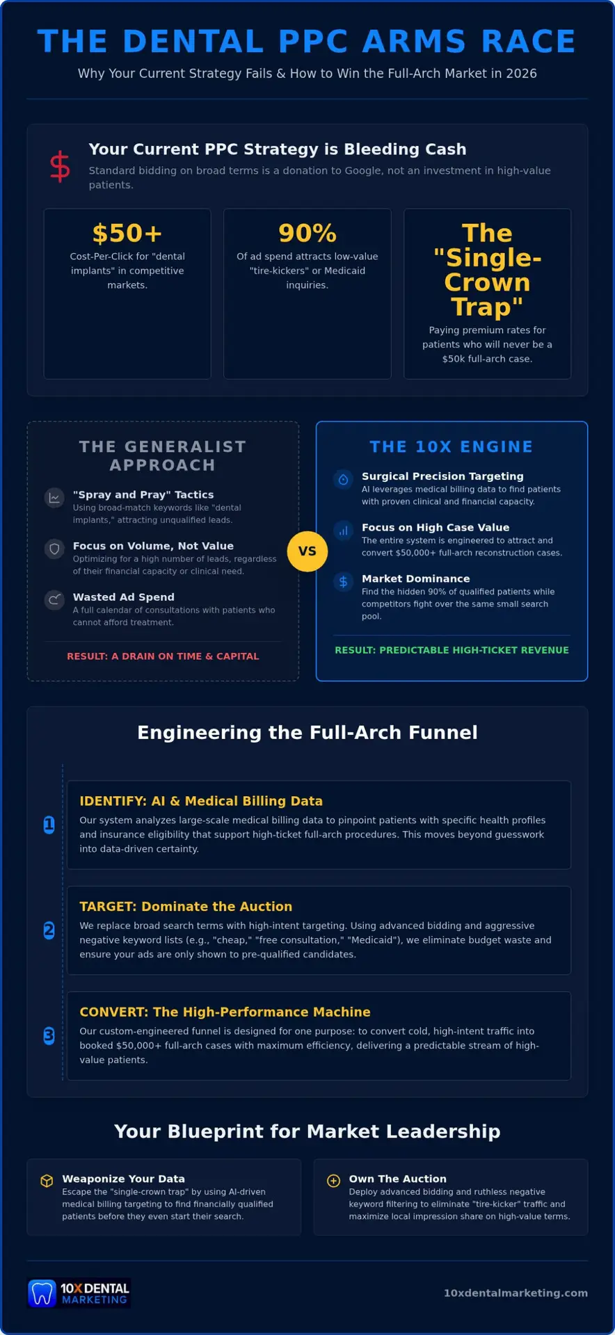 PPC for Dental Implants: Engineering High-Ticket Dominance in 2026